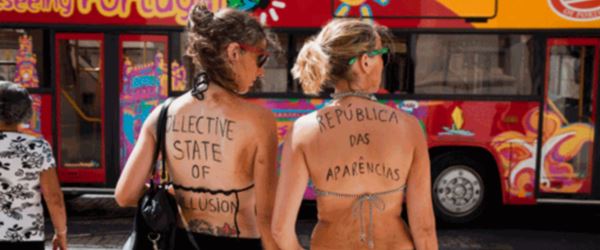 Convites duplos -“UMA RETROSPECTIVA”, de Raquel Castro e Mariana Tengner Barros – Negócio/DB