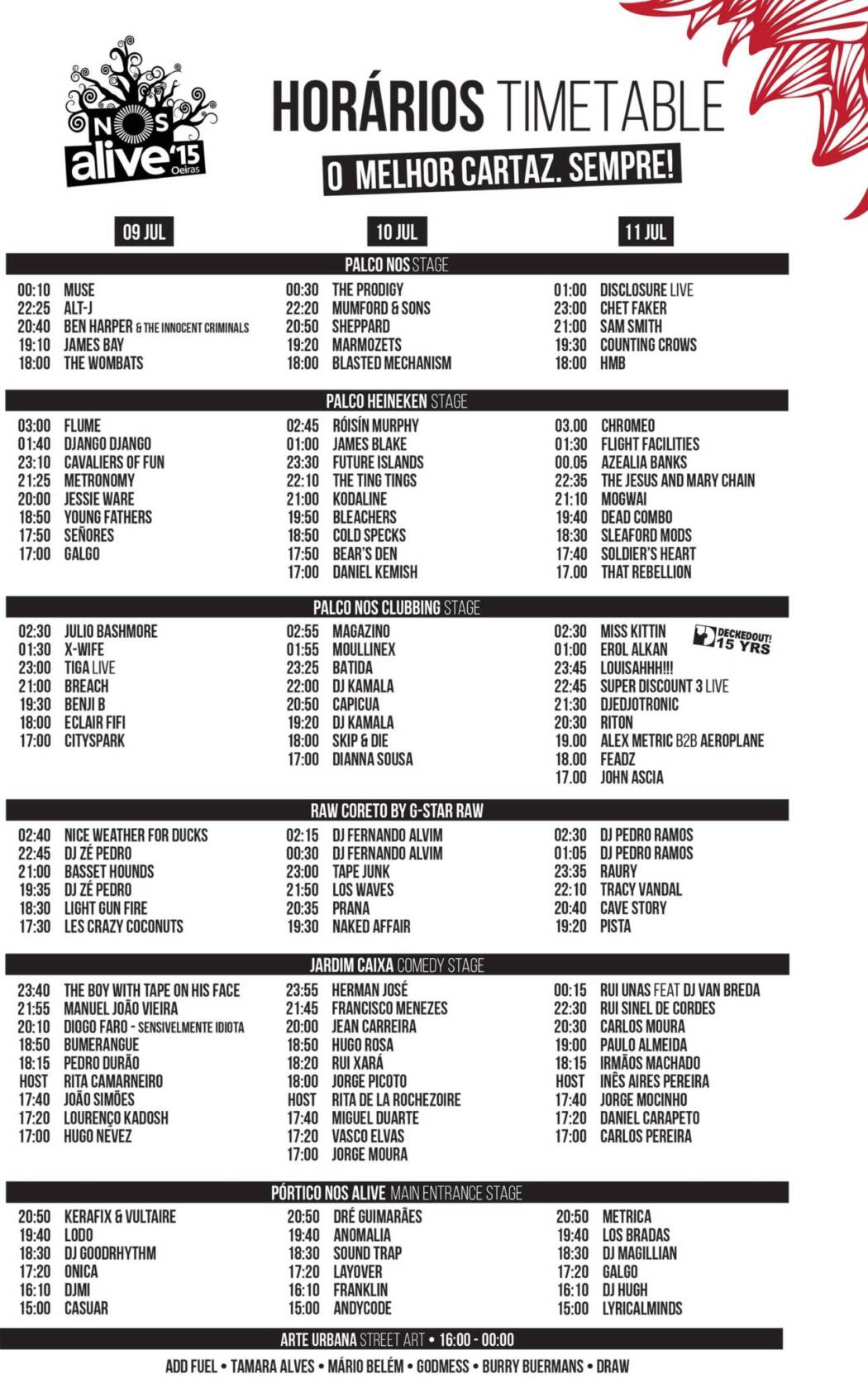 NOSalive15-horarios